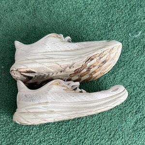 Hoka white Clifton 8 women